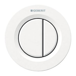 Geberit Type 01 Pneumatic Dual Flush Button - For Sigma Concealed Cistern - White (116.043.11.1) - main image 1
