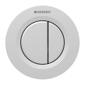 Geberit Type 01 Pneumatic Dual Flush Button - Matt Chrome (116.042.JQ.1) - main image 1