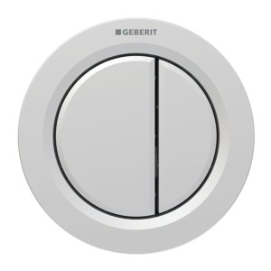 Geberit Type 01 Pneumatic Dual Flush Button - Matt Chrome (116.050.JQ.1) - main image 1