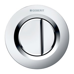 Geberit Type 01 Pnuematic Dual Flush Button - Matt Chrome - Plated (116.042.46.1) - main image 1
