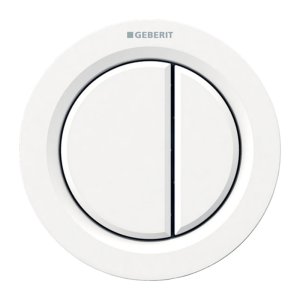 Geberit Type 01 Pneumatic Dual Flush Button - White (116.050.11.1) - main image 1