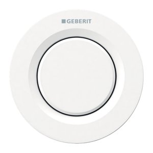 Geberit Type 01 Pneumatic Single Flush Button - For Sigma Concealed Cistern - Alpine White (116.041.11.1) - main image 1