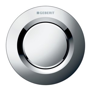 Geberit Type 01 Pneumatic Single Flush Button - For Sigma Concealed Cistern - Gloss Chrome (116.041.21.1) - main image 1