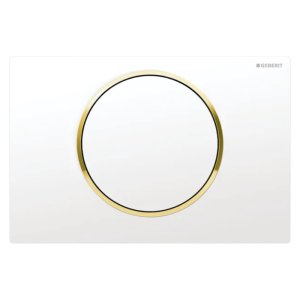 Geberit Type 10 flush plate - white/gold (115.758.KK.5) - main image 1