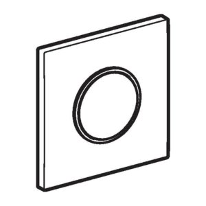 Geberit Type 10 pneumatic urinal flush plate - white/gold (241.915.KK.1) - main image 1
