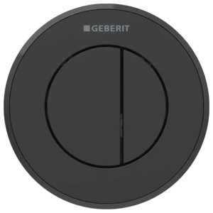 Geberit Type 10 Pneumatic Dual Flush Button - Sigma Concealed Cistern - Black (116.056.16.1) - main image 1