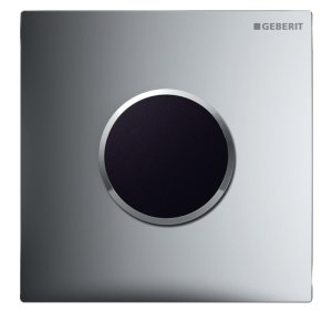 Geberit Type 10 urinal cover plate - matt/bright chrome (241.925.KN.1) - main image 1