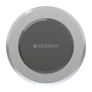 Geberit Type 10IR Electronic Dual Flush - Battery Operation - Brushed Chrome (115.937.SN.6) - main image 1