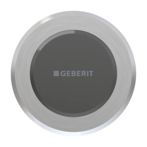 Geberit Type 10IR Electronic Dual Flush - Mains Operation - Brushed Chrome (115.936.SN.6) - main image 1