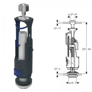 Geberit Type 240 dual flush valve (136.909.21.2) - main image 1