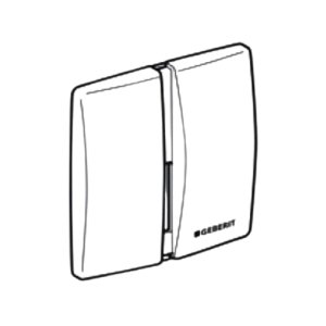 Geberit urinal die-cast zinc cover plate - chrome (240.560.21.1) - main image 1