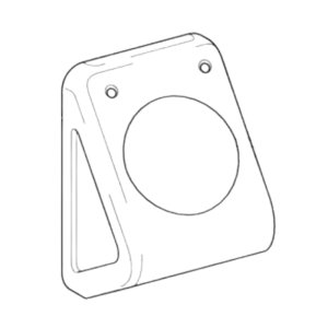 Geberit wall mounted foot actuator flush plate (240.078.00.1) - main image 1
