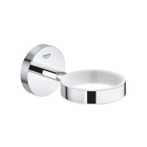 Grohe Bau Cosmopolitan Glass/Soap Dish Holder - Chrome (40585001) - main image 1