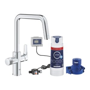 Grohe Blue Pure Start Filtered Water Starter Kit with Ultrasafe Filter - C-Spout - Chrome (30594000) - main image 1