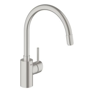 Grohe Concetto Pull Out Kitchen Tap 1/2" - Supersteel (32663DC1) - main image 1