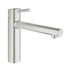 Grohe Concetto Single Lever Sink Mixer - Supersteel (31129DC1) - main image 1