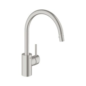 Grohe Concetto Single Lever Sink Mixer - Supersteel (31483DC1) - main image 1