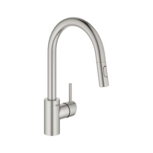 Grohe Concetto Single Lever Sink Mixer - Supersteel (31483DC2) - main image 1