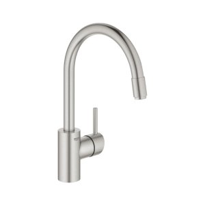 Grohe Concetto Single Lever Sink Mixer - Supersteel (32663DC3) - main image 1