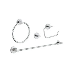 Grohe Essentials 4-in-1 Master Bathroom Accessories Set - Chrome (40823001) - main image 1