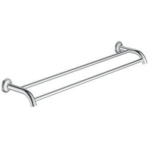 Grohe Essentials Authentic Double Towel Rail - Chrome (40654001) - main image 1
