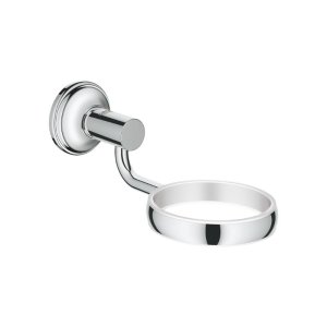 Grohe Essentials Authentic Glass/Soap Dish Holder - Chrome (40652001) - main image 1