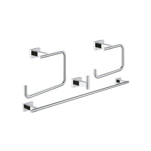 Grohe Essentials Cube 4-in-1 Master Bathroom Accessories Set - Chrome (40778001) - main image 1