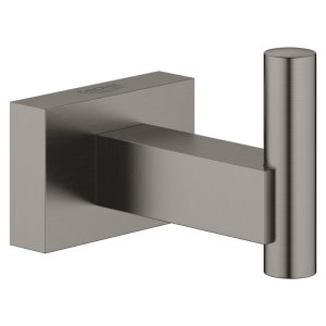 Grohe Essentials Cube Robe Hook - Brushed Hard Graphite (40511AL1) - main image 1