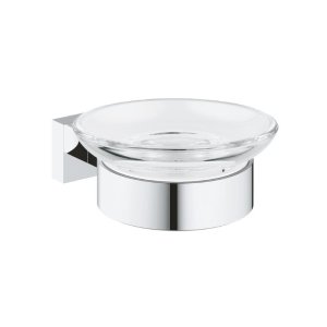 Grohe Essentials Cube Soap Dish With Holder - Chrome (40754001) - main image 1