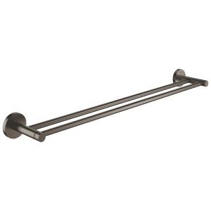 Grohe Essentials Double Towel Rail - Brushed Hard Graphite (40802AL1) - main image 1