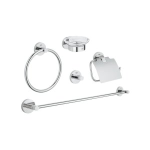 Grohe Essentials Master Bathroom Accessories Set 5-in-1 - Chrome (40344001) - main image 1