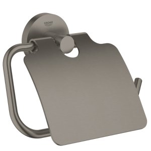 Grohe Essentials Toilet Roll Holder - Brushed Hard Graphite (40367AL1) - main image 1