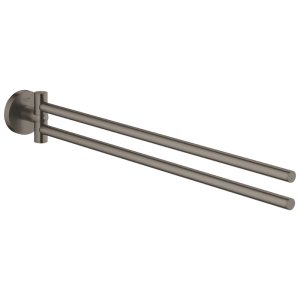 Grohe Essentials Towel Bar - Pivotable - Brushed Hard Graphite (40371AL1) - main image 1