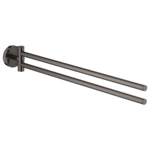 Grohe Essentials Towel Bar - Pivotable - Hard Graphite (40371A01) - main image 1