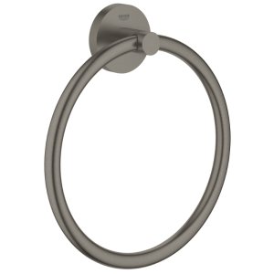 Grohe Essentials Towel Ring - Brushed Hard Graphite (40365AL1) - main image 1