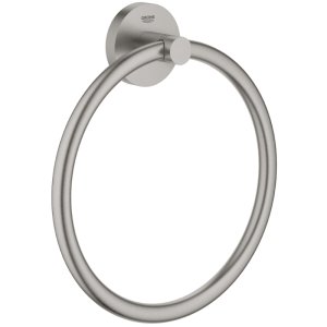Grohe Essentials Towel Ring - Supersteel (40365DC1) - main image 1