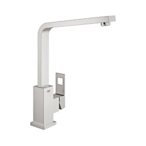 Grohe Eurocube Single Lever Sink Mixer - Supersteel (31255DC0) - main image 1