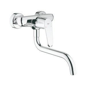 Grohe Eurodisc Cosmopolitan Wall Mounted Single Lever Sink Mixer - Chrome (33772002) - main image 1