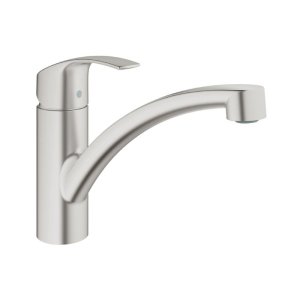 Grohe Eurosmart Single Lever Sink Mixer - Supersteel (33281DC2) - main image 1