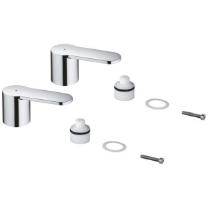 Grohe Eurostyle Cosmopolitan Tap Handles - Pair - Chrome (48309000) - main image 1