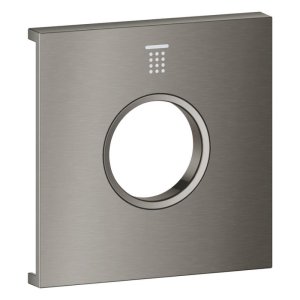 Grohe Grohtherm Aqua Tiles Exchangeable Metal Plate & Symbol - Head Shower 1 - Brushed Hard Graphite (106887AL00) - main image 1