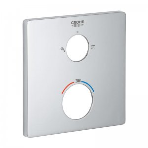 Grohe Grohtherm escutcheon - square - chrome (49078000) - main image 1