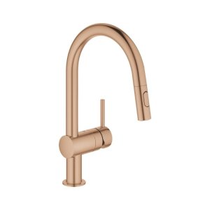 Grohe Minta Single Lever Sink Mixer - Brushed Warm Sunset (32321DL2) - main image 1