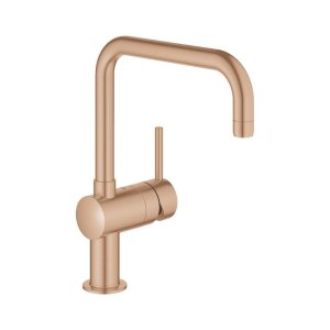 Grohe Minta Single Lever Sink Mixer - Brushed Warm Sunset (32488DL0) - main image 1