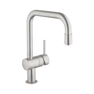 Grohe Minta Single Lever Sink Mixer - Supersteel (32067DC0) - main image 1