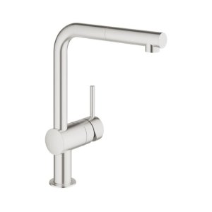 Grohe Minta Single Lever Sink Mixer - Supersteel (32168DC0) - main image 1