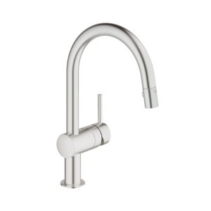 Grohe Minta Single Lever Sink Mixer - Supersteel (32321DC0) - main image 1