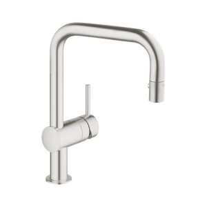 Grohe Minta Single Lever Sink Mixer - Supersteel (32322DC0) - main image 1