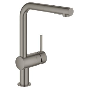 Grohe Minta Single Lever Sink Mixer Tap - Brushed Hard Graphite (30274AL0) - main image 1