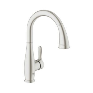 Grohe Parkfield Single Lever Sink Mixer - Supersteel (30215DC1) - main image 1